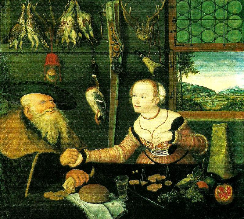 Lucas  Cranach betalning France oil painting art